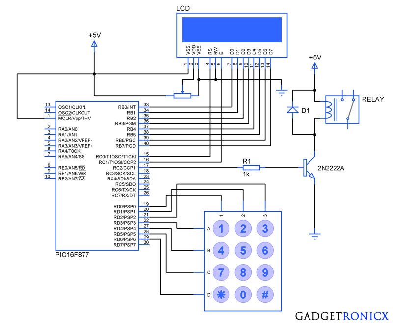 Pic Microcontroller 16f877 Pin Diagram Explanation Fr 5913