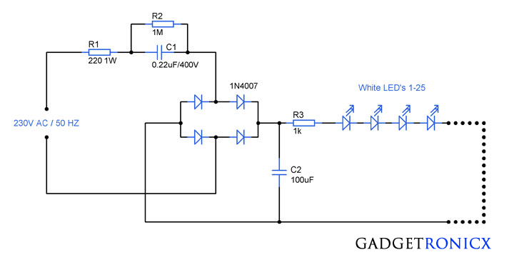 V Led Driver Circuit Diagram