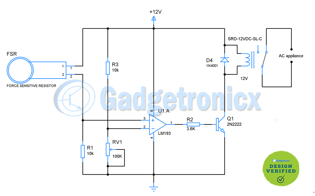 pressure sensor light switch