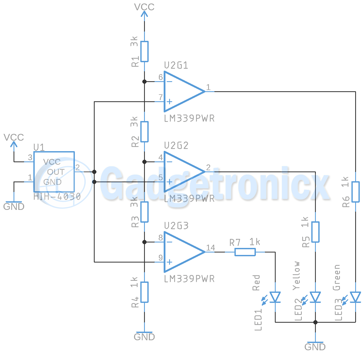 humidity sensor circuit