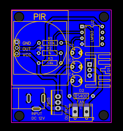 Automatic exhaust Fan circuit for Kitchen - Gadgetronicx