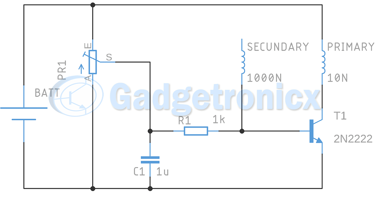 tesla coil schematic diagram