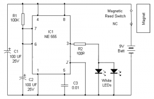 Cupboard lighting circuit using Transistor - Gadgetronicx