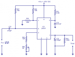 Frequency-to-voltage-convertors-circuits