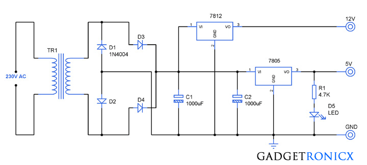 power supply circuit 5v