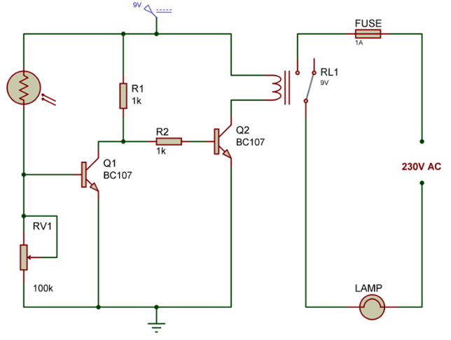 Automatic Night Lamp Circuit - Gadgetronicx