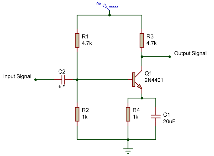 Amplifier Circuit Using Transistor Gadgetronicx