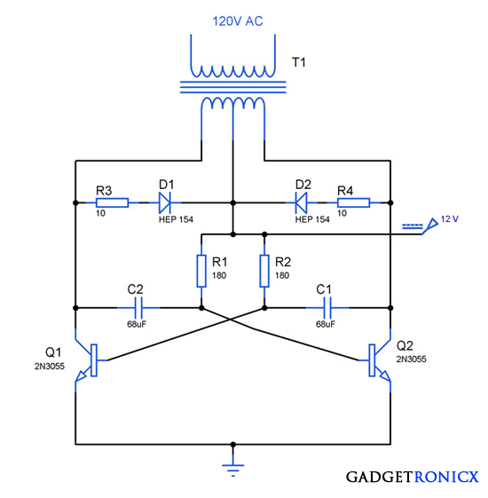 Make Simple Inverter Circuit Using Mosfet Rangkai Vrogue Co