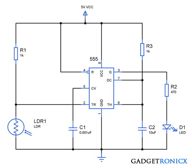 Clap activated light circuit - Gadgetronicx