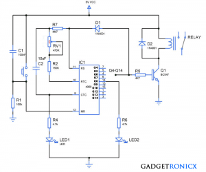 Long duration timer circuit - Gadgetronicx