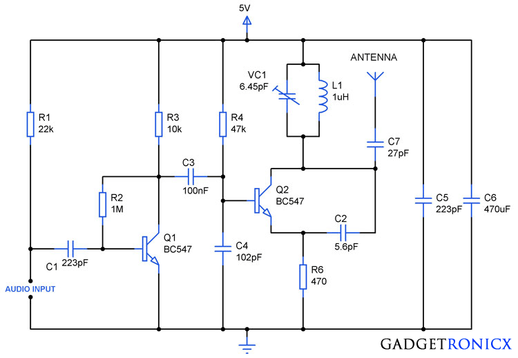 single transistor fm transmitter