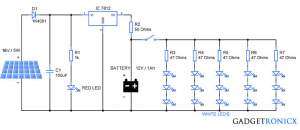 Simple Solar powered Garden light - Gadgetronicx