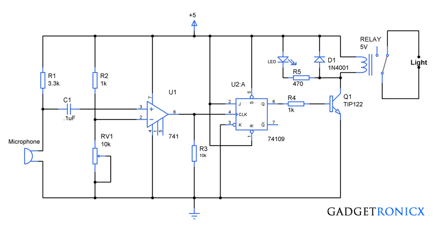 Microcontroller Clapper Switch 