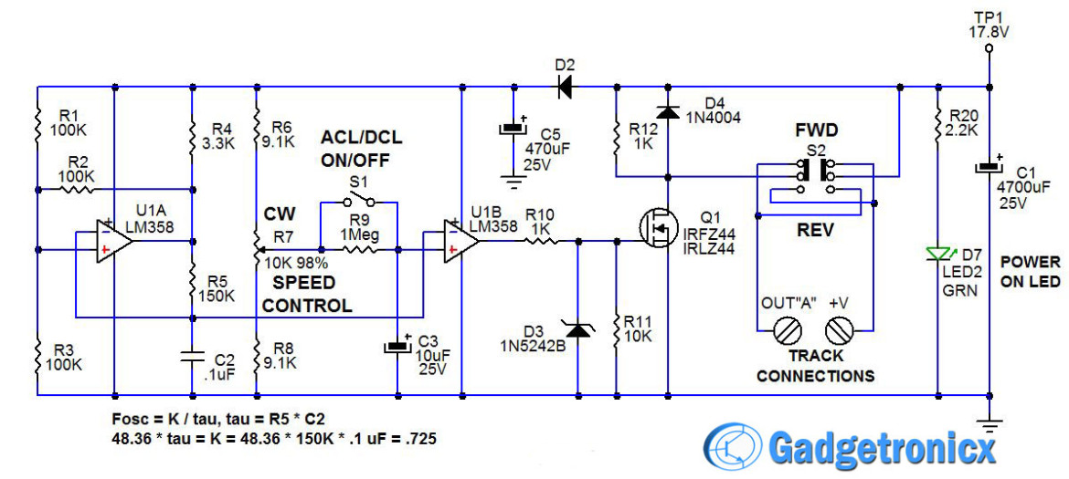 DIY Model Train controller project Gadgetronicx