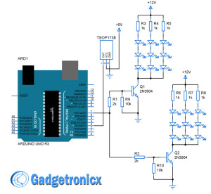 Remote controlled light effects using Arduino - Gadgetronicx