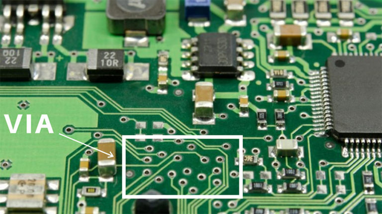 What is Via in PCB design and how to use them - Gadgetronicx